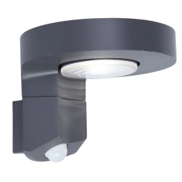 Φωτιστικό Τοίχου Ηλιακό Diso 6906702335 IP44 Led 4000K Με Αισθητήρα Κίνησης 12,5x17,5x16 Grey Lutec