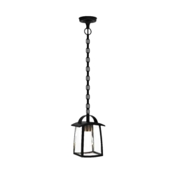 Φωτιστικό Οροφής Κρεμαστό Kelsey 6273601012 IP44 E27 90,6x17x14,3 Matt Black Lutec