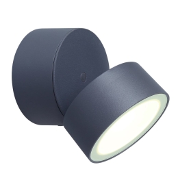 Φωτιστικό Τοίχου Trumpet 5626001118 IP54 Led 4000K 9,4x11,6x9,4cm Dark Grey Lutec