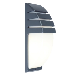 Φωτιστικό Τοίχου City 5183601118 IP44 E27 35x11,1x12cm Dark Grey Lutec