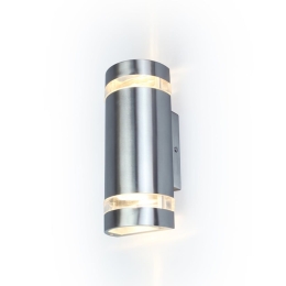 Φωτιστικό Τοίχου Focus Round 5604021001 IP44 GU10 25,5x11x10,2 Steel Lutec