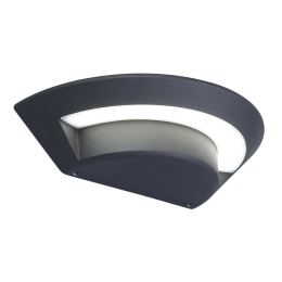 Φωτιστικό Τοίχου - Απλίκα Ghost Small Oval 5188003118 IP54 Led 4000K 7x13,4x26,4cm Dark Grey Lutec