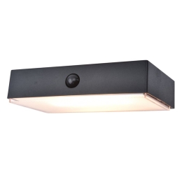 Φωτιστικό Τοίχου Ηλιακό Fadi 6939501330 IP44 Led 2700-6500Κ Lutec Connect Με Αισθητήρα Κίνησης 4,3x18x10,5cm Black Lutec