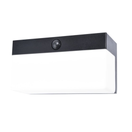 Φωτιστικό Τοίχου Ηλιακό Fran 6941502330 IP44 Led 2700-6500Κ Lutec Connect Με Αισθητήρα Κίνησης 9,1x18x7,9cm Black Lutec