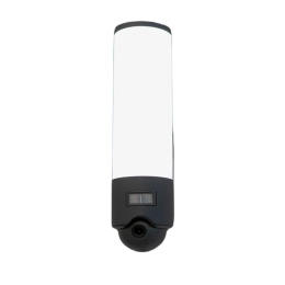 Φωτιστικό Τοίχου Με Κάμερα Elara 5267106118 IP44 Led 2700-6500K Lutec Connect Με Αισθητήρα Κίνησης 33,4x14x7,6cm Dark Grey Lutec