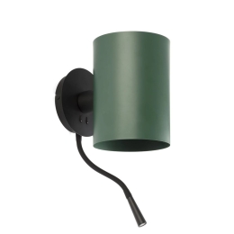 Φωτιστικό Τοίχου - Απλίκα Guadalupe 20032-81 E27/Led 3000K, 100Lm Black-Green Faro Barcelona