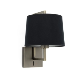 Φωτιστικό Τοίχου - Απλίκα Frame 20171-03 Ø215 E27 max 15W Old Gold - Black Faro Barcelona