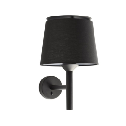 Φωτιστικό Τοίχου - Απλίκα Savoy 20301-93 E27 max 15W Black Faro Barcelona