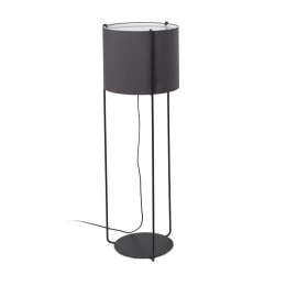 Φωτιστικό Δαπέδου Drum 24023-34 E27 15W Black - Grey Faro Barcelona