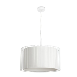 Φωτιστικό Οροφής Κρεμαστό Linda 29309 1xE27 15W White Faro Barcelona