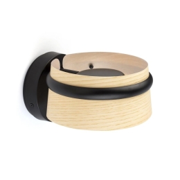 Φωτιστικό Τοίχου - Απλίκα Loop 29395 Dimmable LED 6W 2700K 500Lm Black-Ash Tree Faro Barcelona