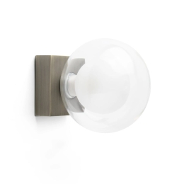 Φωτιστικό Μπάνιου - Απλίκα Perla G9 max 6W Bronze Faro Barcelona Μέταλλο,Γυαλί
