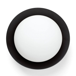 Φωτιστικό Τοίχου - Οροφής May 40096 LED 4W 3000K Black Faro Barcelona Μέταλλο,Γυαλί