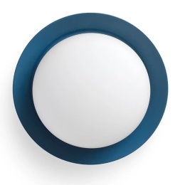 Φωτιστικό Τοίχου - Οροφής May 40097 LED 4W 3000K Blue Faro Barcelona Μέταλλο,Γυαλί