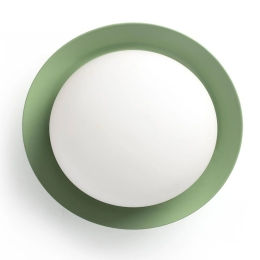 Φωτιστικό Τοίχου - Οροφής May 40099 LED 4W 3000K Green Faro Barcelona Μέταλλο,Γυαλί