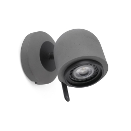 Φωτιστικό Τοίχου - Spot Stone-1 43500 GU10 LED max 8W Grey Faro Barcelona