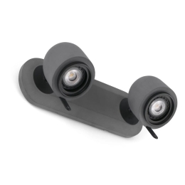 Φωτιστικό Τοίχου - Spot Stone-2 43501 2xGU10 LED max 8W Grey Faro Barcelona
