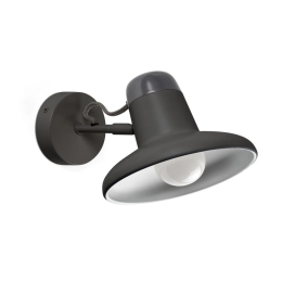 Φωτιστικό Τοίχου Snap 57403 E27 max 15W Dark Grey Faro Barcelona