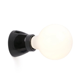 Φωτιστικό Τοίχου Kera 62301 E27 max 15W Black Faro Barcelona