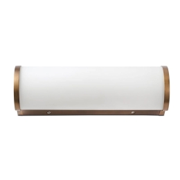 Φωτιστικό Μπάνιου - Τοίχου Danubio 63603 LED 9W 2700K 600Lm Bronze Faro Barcelona Αλουμίνιο,Γυαλί