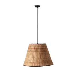 Φωτιστικό Οροφής Κρεμαστό Sumba 65134-72 E27 max 15W Black-Rattan Faro Barcelona