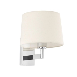 Φωτιστικό Τοίχου - Απλίκα Artis 68491-02 E27 max 15W Chrome - Beige Faro Barcelona