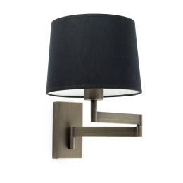 Φωτιστικό Τοίχου - Απλίκα Artis Articulated 68494-03 E27 max 15W Bronze - Black Faro Barcelona