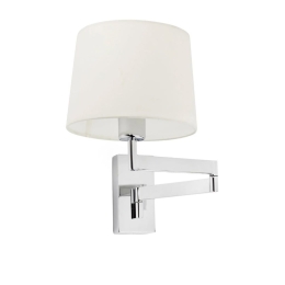 Φωτιστικό Τοίχου - Απλίκα Artis Articulated 68495-02 E27 max 15W Chrome - Beige Faro Barcelona