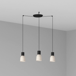 Φωτιστικό Οροφής Κρεμαστό Kombo 68592-3L E27 max 15W Beige Faro Barcelona