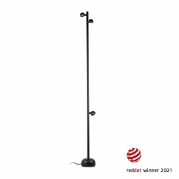 Φωτιστικό Δαπέδου Brot 71257 H180cm LED 21W 2700K 930Lm Με Καλώδιο 1,8m Black Faro Barcelona