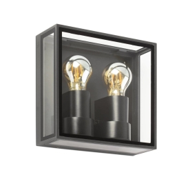 Φωτιστικό Τοίχου Pomo 71306 2xE27 Dark Grey Faro Barcelona