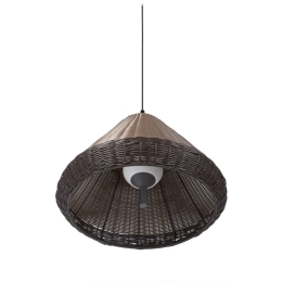 Φωτιστικό Οροφής Κρεμαστό Saigon Out 71579C-07 W70 E27 max 15W Dark Grey-Brown Faro Barcelona