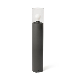 Φωτιστικό Δαπέδου Kila H70cm E27 Dark Grey-Transparent Faro Barcelona