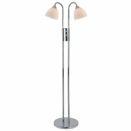 Φωτιστικό Δαπέδου Ray Double Dimmable 72224033 E14 2X40W Chrome 164x28cm Nordlux