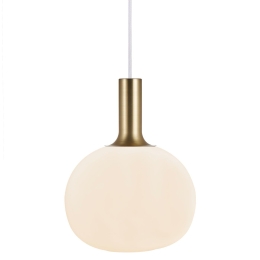 Φωτιστικό Οροφής Κρεμαστό Alton 25 47313001 E27 60W 25x25x300cm White-Brass Nordlux