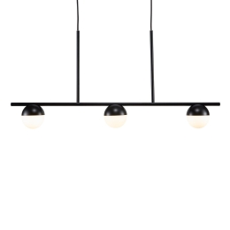 Φωτιστικό Οροφής - Ράγα Contina 3 2010953003 G9 5W 90x41,3cm Black Nordlux