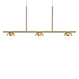 Φωτιστικό Οροφής - Ράγα Contina 3 2010953035 G9 5W 90x41,3cm Brass Nordlux