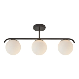 Φωτιστικό Οροφής -Ράγα Grant 3 2010583003 E14 25W 69,3x29,23cm Black Nordlux