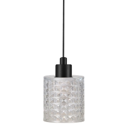 Φωτιστικό Οροφής Κρεμαστό Hollywood 46483000 E27 60W 10,8x17,7cm Transparent Nordlux