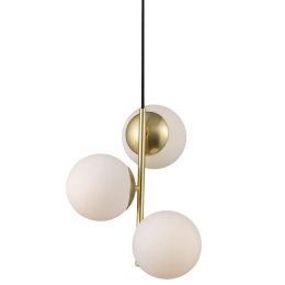 Φωτιστικό Οροφής Κρεμαστό Lilly 48603035 E14 3X40W 15x36,5cm Brass Nordlux