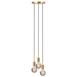 Φωτιστικό Οροφής Κρεμαστό Paco 3 2112063035 E27 40W 4,2x17,3x200cm Brass Nordlux