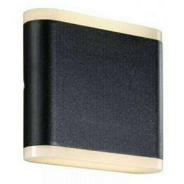 Φωτιστικό Τοίχου Akron 11 46961003 11,5x10,7cm Led 2x244Lm 4W 3000K IP54 Black Nordlux Αλουμίνιο, Πλαστικό