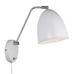Φωτιστικό Τοίχου Alexander 48621001 35x28cm 1xE27 15W White Nordlux Μέταλλο,Πλαστικό