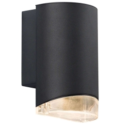 Φωτιστικό Τοίχου Arn Single 45471003 11x17,5cm 1xGU10 28W IP44 Black Nordlux Αλουμίνιο, Πλαστικό