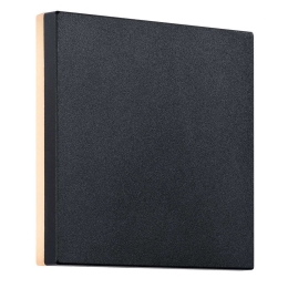 Φωτιστικό Τοίχου Artego Square 46951003 15x15cm Led 484Lm 8W 3000K IP54 Black Nordlux Αλουμίνιο, Πλαστικό