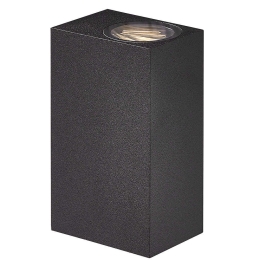 Φωτιστικό Τοίχου Asbol Kubi 2019071003 9,5x6,7x15cm Led 2x150Lm 6,5W 3000K IP44 Black Nordlux Αλουμίνιο,Γυαλί