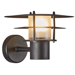 Φωτιστικό Τοίχου Bastia 24 2118041003 27,6x17,6cm 1xE14 12W IP54 Black Nordlux Μέταλλο,Πλαστικό