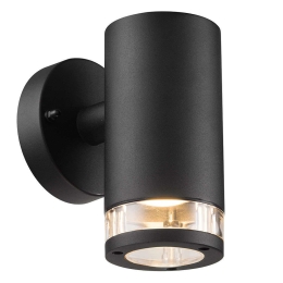 Φωτιστικό Τοίχου Birk Single 45521003 15,5x17,2cm 1xGU10 28W IP44 Black Nordlux Αλουμίνιο, Πλαστικό