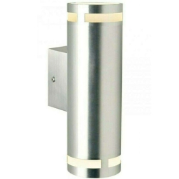 Φωτιστικό Τοίχου Can Maxi Double 28819929 12,5x23cm 2xGU10 35W IP54 Aluminium Nordlux Αλουμίνιο,Γυαλί