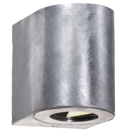 Φωτιστικό Τοίχου Canto 2 49701031 10x8,7x10,4cm Led 500Lm 2x6W 2700K IP44 Steel Nordlux Μέταλλο